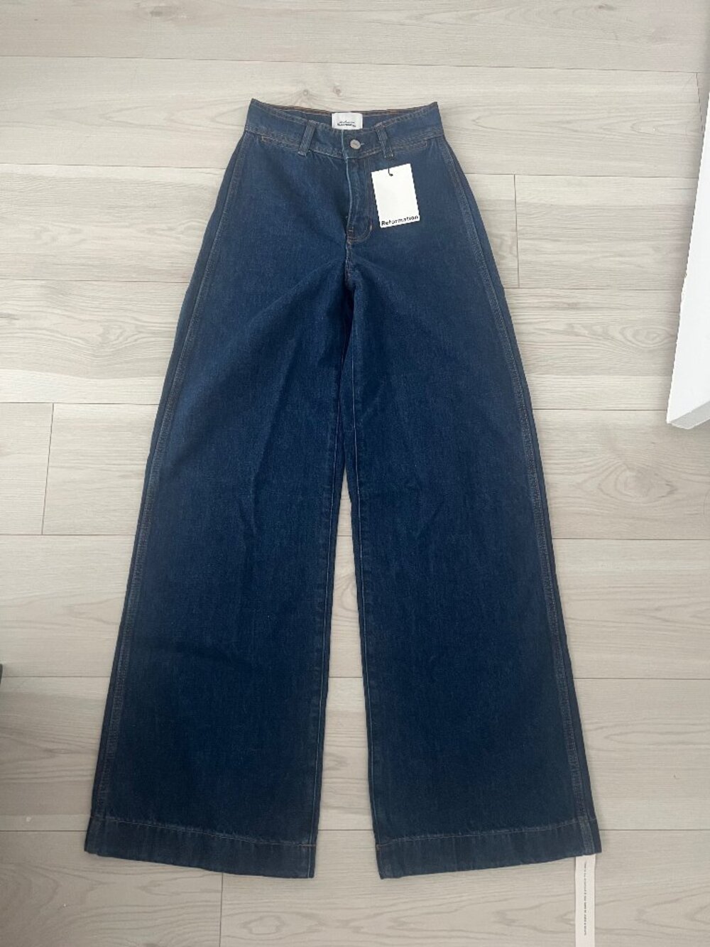 Reformation Austin Ultra High Rise Wide Leg Jeans Blue - Size 27